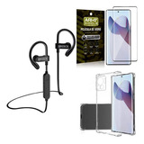 Kit Fone Bluetooth Hs188 Moto Edge 30 Fusion + Capa E Pel 3d