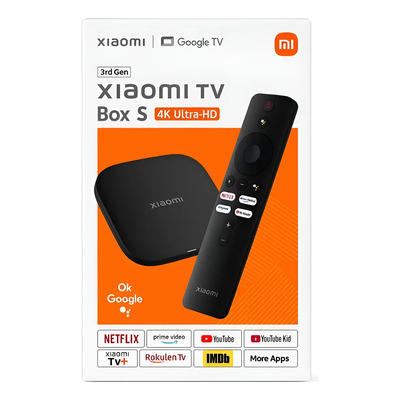 Mi Tv Box S Xiaomi Terceira Geração 4k Ultra Hd Bi Volt Cor | Frete grátis