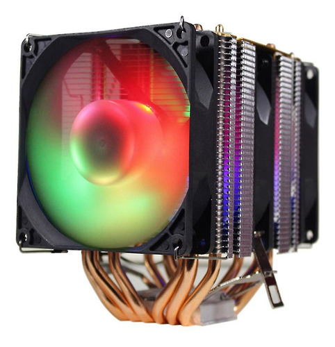 Cooler Fan Gabinete Heatpipes 3fan/4pin Con Luces. Iwongou