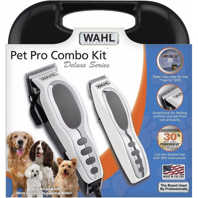 Maquina Duo Corta Pelo Terminador Para Perros Combo Pro 17pz Color Plateado | Envío gratis