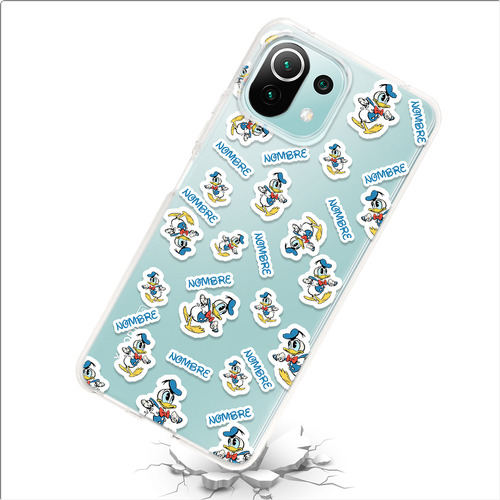 Funda Para Xiaomi Pato Donald Personalizada Tu Nombre