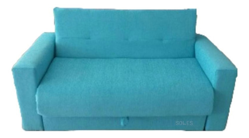 Sillon 2 Cuerpos Sofa Cama Pana Porche/cuerotex + Envio