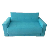 Sillon 2 Cuerpos Sofa Cama Pana Porche/cuerotex + Envio