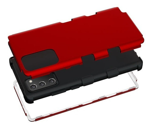 Funda Para Samsung Galaxy Note 20 Normal Uso Rudo Rojo