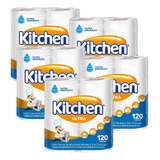 Papel Toalha Cozinha Kitchen Folha Dupla 10 Rolos - 600 Fls