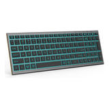 Teclado Inalambrico Bluetooth Recargable - Gris Espacial