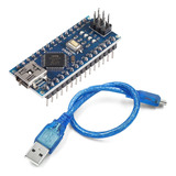 Nano Placa Compatible Con Arduino + Cable Usb