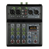 Gochanmi Mini4 Mezcladora Amplificada Dj Mixer  Bluetooth