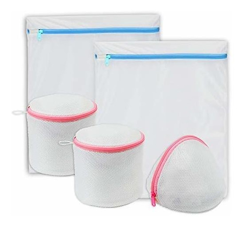 Pack De 5 Bolsas De Lencería Simple Houseware Para Ropa Suci