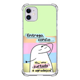 Capa Capinha Anti Shock Personalizada Flork Frase Gratidão