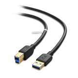 Cable Matters Usb 3.0 A A B, Negro/10 Pies