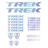 Sticker Calcomania Tornasol Para Cuadro De Bicicleta Trek