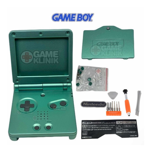 Carcasa Game Boy Advance Sp Gba Kit Completo + H 04