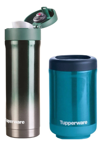 Termo Vianda 475ml + Termo C Pico 430ml Tupperware® Ac Inox