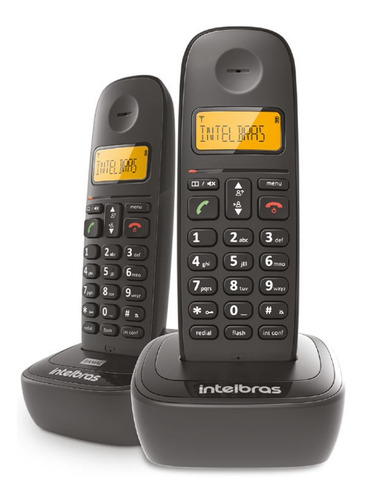 Telefone Sem Fio Intelbras Ts 2512 + Ramal Adicional Preto