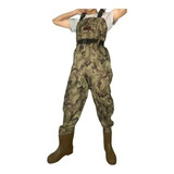 Wader Traje Completo Pesca Camuflaje Calidad 100 Caza Pesca