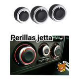 Perillas De Aire Condicionado Jetta A4 Mk4 Acero Inoxidable