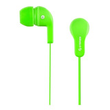 Audífonos In-ear En Color Neon Acabado Rubber Aud-313 Steren Color Verde