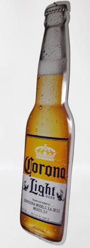 Aviso Metalico De Cervezas Corona Light (56 X 16) Cms