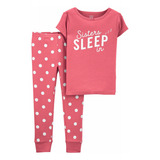 Pijama Para Niña Carter X2 Piezas Franela Y Pantalón Carters