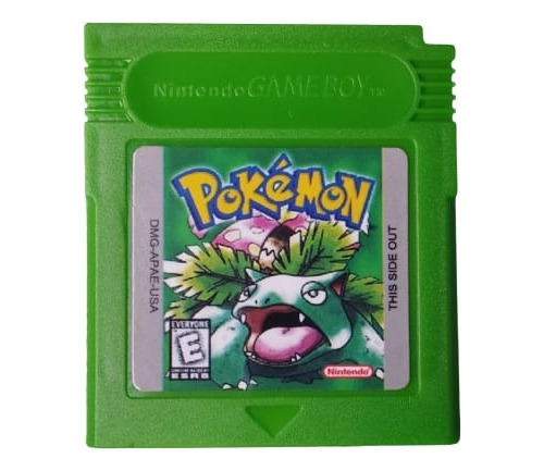 Cartucho Jogo Pokémon Green Fita Compatível Gameboy Gbc Gba