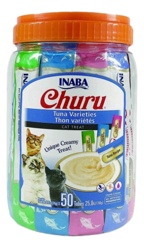 Churu Atun Variedades Para Gatos - Tarro 50 Tubitos