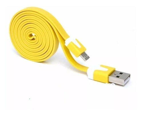 Cable Plano Usb A Microusb Varios Colores V8 Universal