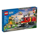 Kit Lego City Unidad Móvil De Control De Incendios 60374 7+ Cantidad De Piezas 502