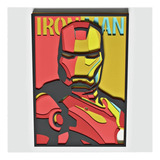 Cuadro Decorativo Iron Man Vengadores Avengers Madera