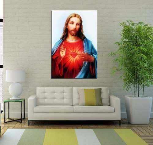 Vinilo Decorativo 50x75cm Jesus Sagrado Cristo Catolico