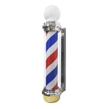 Poste Caramelo Barberia Pole Bombilla Blanca Barber Shop