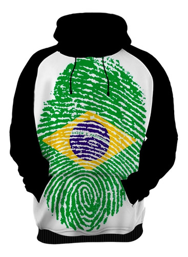 Blusa De Frio Moletom Bandeira Brasil  Pais 08