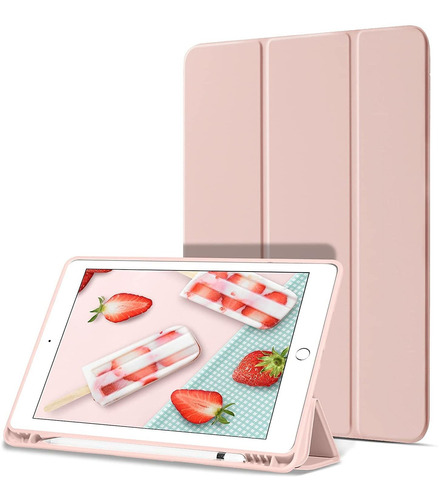 Funda Para iPad 10.2  (9a 8a 7a Gen) Bentoben De Tpu Rosa