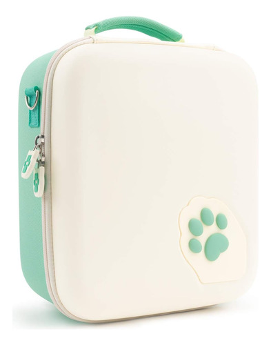 Geekshare Green Cat Paw Case Compatible Con Nintendo Travel 