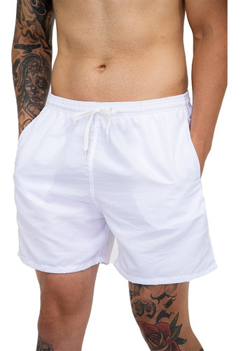 Bermuda Short Praia Liso Masculino Mauricinho Várias Cores