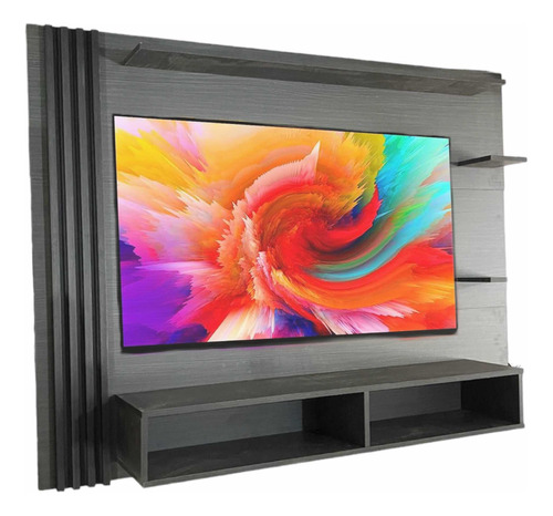 Mueble Tv Panel Flotante Centro Entretenimiento Hasta 65 