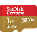 Tarjeta Sandisk Extreme Microsd Uhs I 1 Tb Vídeo 4k Cámaras