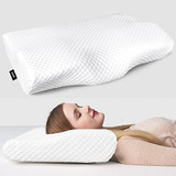 Contour Memory Foam Pillow For Neck Pain Relief, Adjust...