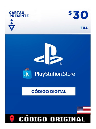 Gift Card Psn Plus $30 Dólares Usa Ps4 Ps5 Americano