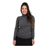 Blusa Cacharrel Feminina Lã Gola Alta De Tricot Lisa Premium