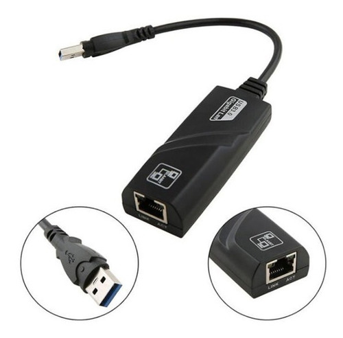 Convertidor Rj45 A Usb 3.0 Gigabit Red Lan Ethernet Nuevo 