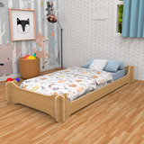 Cama Montessori 1,90 X 0,90mts, Reversible Roble Americano