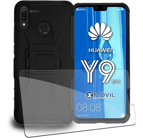 Funda P/ Huawei Y9 2019 (jkm-lx3), Uso Rudo Clip + Mica