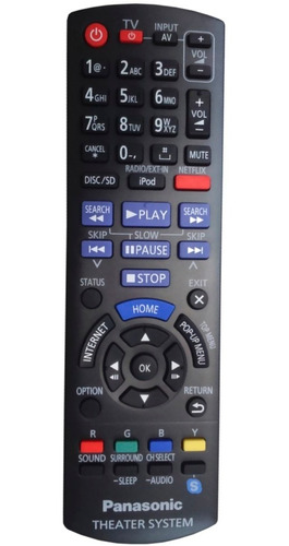 Controle Blu-ray Home Theater Sistem Panasonic Sc-btt190 / 1