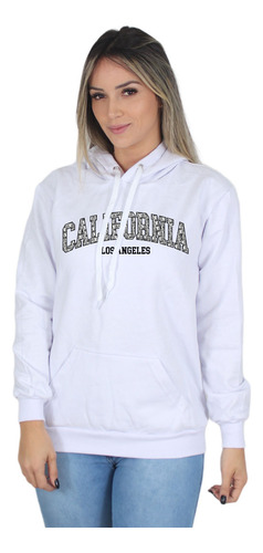 Moletom Feminino Blusa De Frio Casual Califórnia Los Angeles