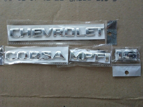 Kit Emblemas Corsa Chevrolet 1.6 Mpfi 5piezas Foto 6
