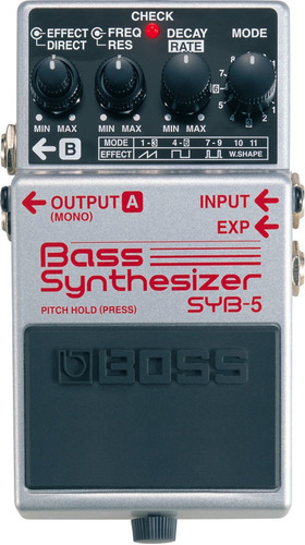 Pedal Efecto Bajo Boss Syb 5 Sintetizador De Bajo  