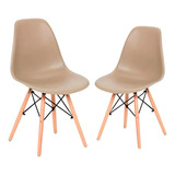 Conjunto 2 Cadeiras Charles Eames Eiffel - Várias Cores 