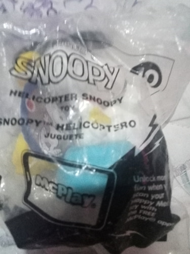 Figura Promocional De Snoopy Mcdonald's 