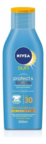 Protector Solar Nivea Protect & Bronze Fps 30 200 Ml